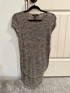 Papaya Heathered Gray Knit Shift Top